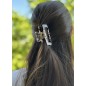 Pince cheveux 7cm, motif tortue, en acétate Pince cheveux 7cm, motif tortue, en acétate