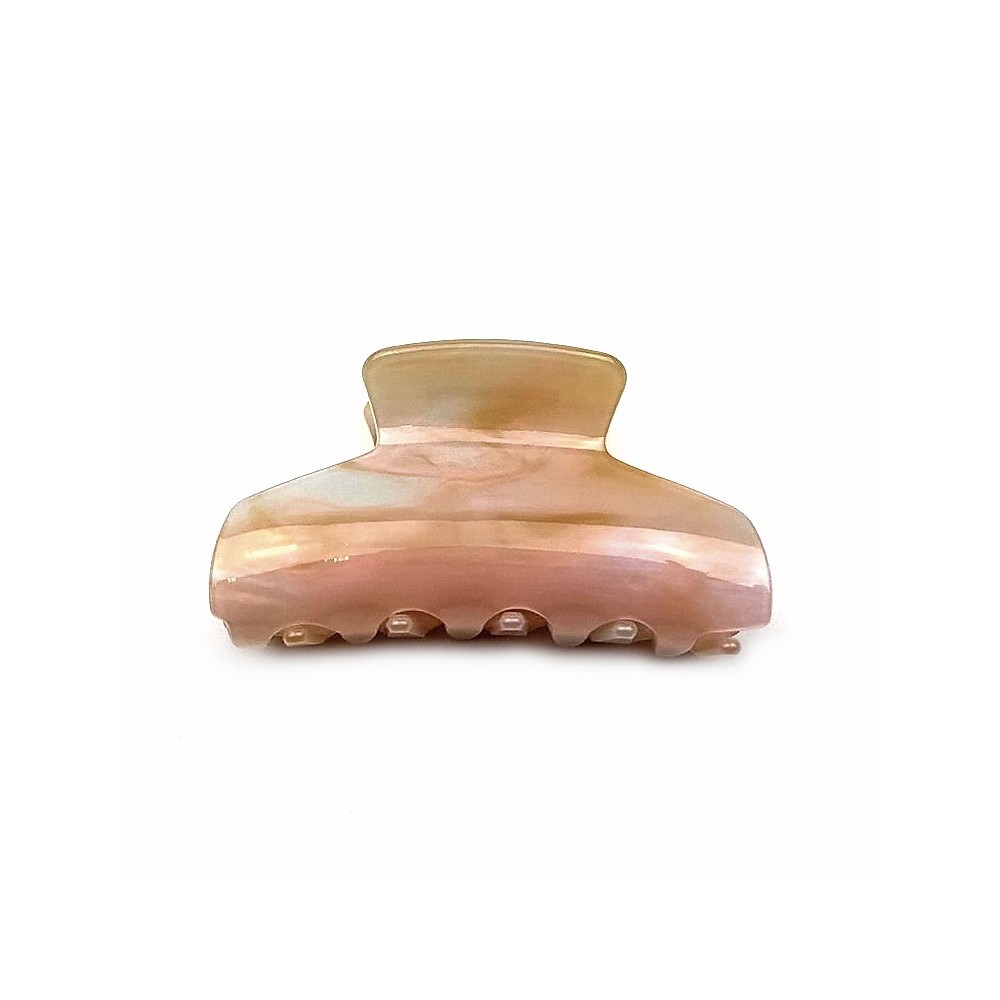Pince cheveux crabe en résine effet marbré, 8cm Pince cheveux crabe en résine effet marbré, 8cm