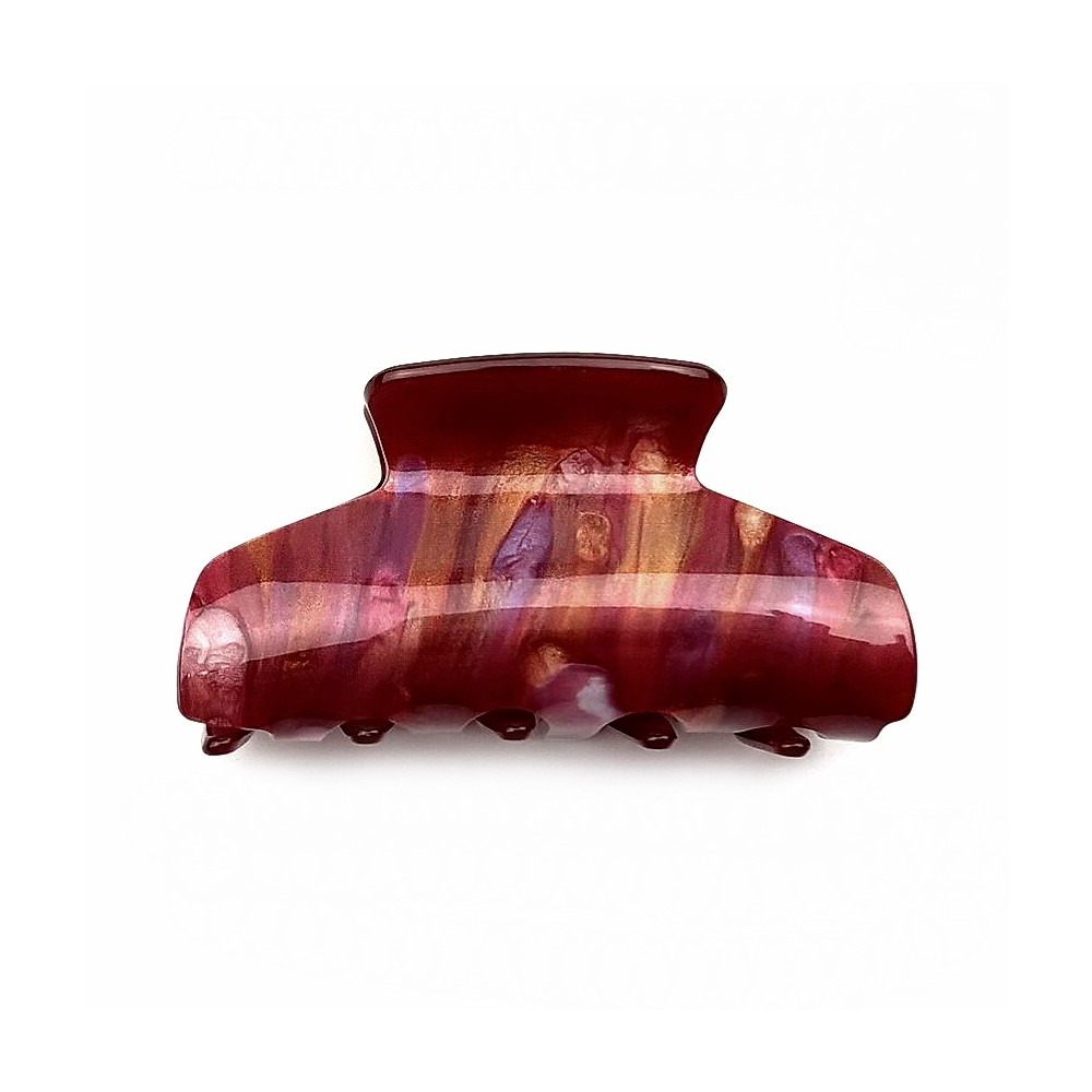 Pince cheveux crabe en résine effet marbré, 8cm Pince cheveux crabe en résine effet marbré, 8cm
