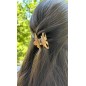 Lot de 2 pinces à cheveux, en résine marbrée