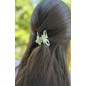Lot de 2 pinces à cheveux, en résine marbrée
