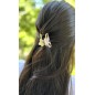 Lot de 2 pinces à cheveux, en résine nacrée