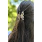 Lot de 2 pinces à cheveux, en résine nacrée