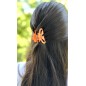 Lot de 2 pinces à cheveux, en résine nacrée