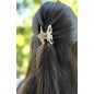 Lot de 2 pinces à cheveux, en résine nacrée