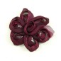 Fleur en tissu et sequin 7cm - Framboise