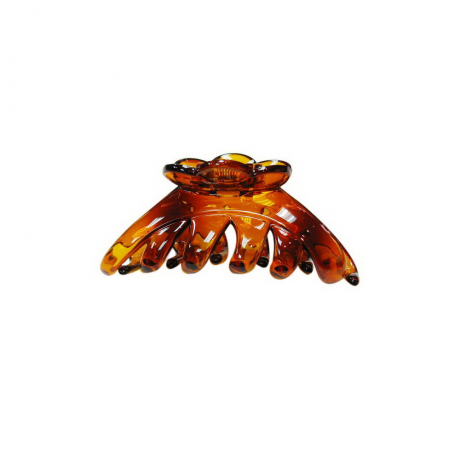 Pince cheveux crabe pour cheveux épais 9.5cm - marron