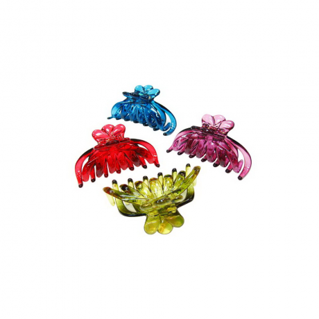 Pince cheveux crabe pour cheveux épais 8.5cm - bleu