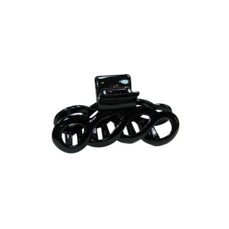 Pince cheveux crabe classique 8.5cm - noir
