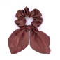 Chouchou élastique cheveux tissu brillant avec noeud amovible - bordeaux Chouchou élastique cheveux tissu brillant avec noeud amovible - bordeaux