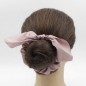 Chouchou élastique cheveux tissu brillant avec noeud amovible - bordeaux Chouchou élastique cheveux tissu brillant avec noeud amovible - bordeaux