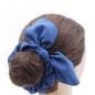 Chouchou élastique cheveux en tissu avec noeud amovible - gris taupe Chouchou élastique cheveux en tissu avec noeud amovible - gris taupe