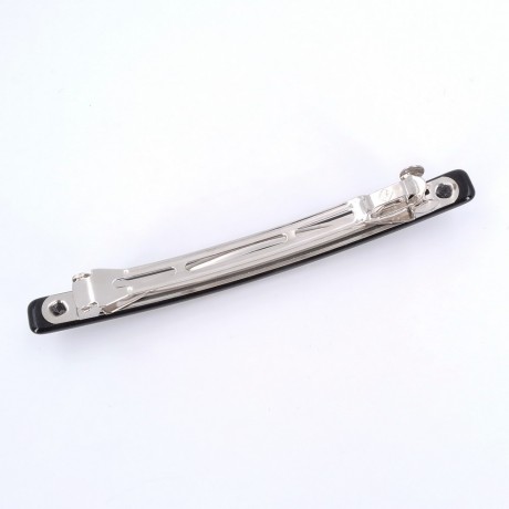 Barrette cheveux classique longue avec strass 10.5cmx0.9cm noir