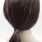 2 élastiques cheveux avec cube en cristal marron 2 élastiques cheveux avec cube en cristal marron