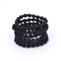 Elastiques cheveux gaufré lot de 6pcs noir Elastiques cheveux gaufré lot de 6pcs noir