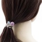 Elastiques cheveux torsadé fil de téléphone pendants perles lot de 2pcs bleu Elastiques cheveux torsadé fil de téléphone pendants perles lot de 2pcs bleu