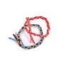 Elastiques cheveux tressés ou bracelet lot de 2pcs -  rose / bleu Elastiques cheveux tressés ou bracelet lot de 2pcs -  rose / bleu
