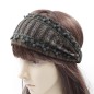Bandeau serre tête headband cheveux fantaisie largeur 9cm marron Bandeau serre tête headband cheveux fantaisie largeur 9cm marron