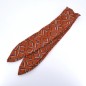 Bandeau cheveux à nouer avec fil de métal tissu marron Bandeau cheveux à nouer avec fil de métal tissu marron