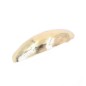 Barrette cheveux ovale incurvée en métal brossé 9.5cm doré