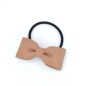 Elastique cheveux noeud cuir beige 7cmx3cm Elastique cheveux noeud cuir beige 7cmx3cm