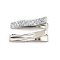 2 pinces cheveux en tissu paillette 3.5cm - argenté 2 pinces cheveux en tissu paillette 3.5cm - argenté