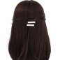 2 pinces cheveux en tissu paillette 3.5cm - argenté 2 pinces cheveux en tissu paillette 3.5cm - argenté