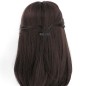 2 pinces cheveux en tissu paillette 3.5cm - noir 2 pinces cheveux en tissu paillette 3.5cm - noir