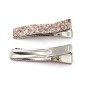 2 pinces cheveux en tissu paillette 3.5cm - champagne 2 pinces cheveux en tissu paillette 3.5cm - champagne