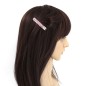 Pince cheveux paillettes 6cm - rose