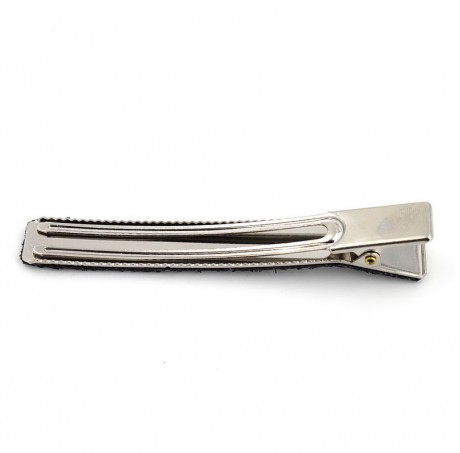 Pince cheveux paillettes 8cm - blanc