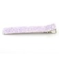 Pince cheveux paillettes 8cm - rose
