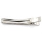 Grande pince cheveux paillettes 12.5cm - argent