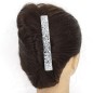 Grande pince cheveux paillettes 12.5cm - argent