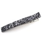 Grande pince cheveux paillettes 12.5cm - gris