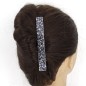 Grande pince cheveux paillettes 12.5cm - gris