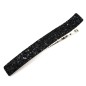 Grande pince cheveux paillettes 12.5cm - noir