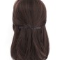 Barrette cheveux Made in France paillette fine longue 10cm - noir Barrette cheveux Made in France paillette fine longue 10cm - noir