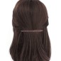 Barrette cheveux Made in France paillette fine longue 10cm - marron Barrette cheveux Made in France paillette fine longue 10cm - marron