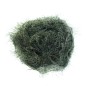 Fleur en tissu synthétique motif panthère vert diamètre 7cm