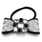 Elastique noeud en sequin - argent
