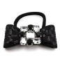 Elastique noeud en sequin - noir