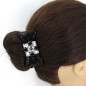 Elastique noeud en sequin - noir