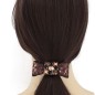 Elastique noeud en sequin - marron