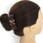 Elastique noeud en sequin - marron