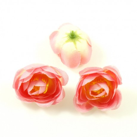 Lot de 10 fleurs artificielles sans tige 40mm - Rose