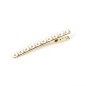Pince cheveux crocodile longue 1 rang de perles 6cm