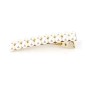Barrette pince cheveux perles 2 rang - 6cm