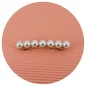 Barrette cheveux perles - 6,5cm