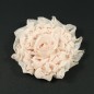 Fleur en tissu synthétique rose, diamètre environ 9cm